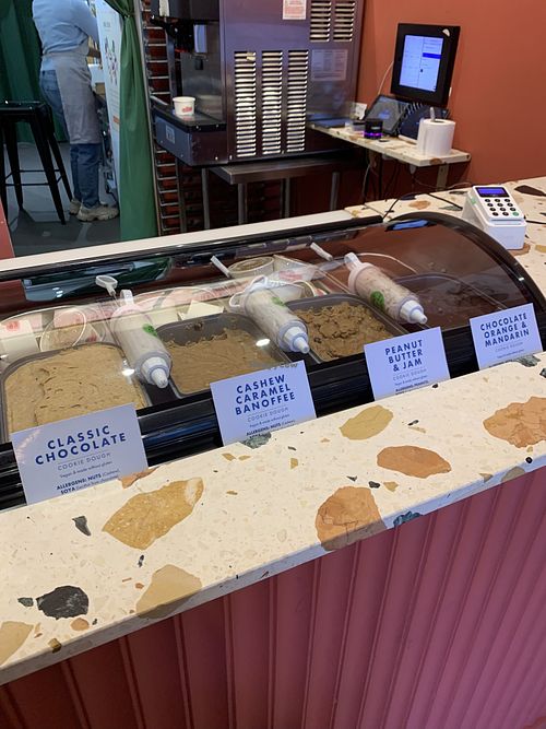 cookie dough!  at The After School Cookie Club in East London