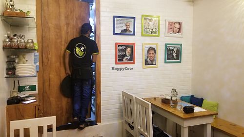 Inside at Earthlings Cafe in Mumbai