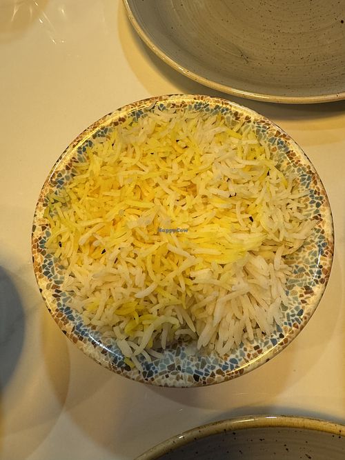 saffron rice   at Yak & Yeti in Colchester