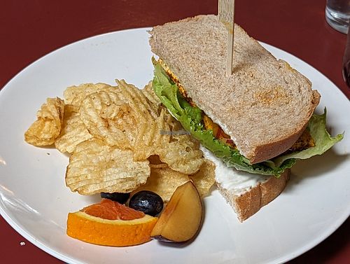 Vegan Chabuca granda half sandwich at The Black Dog in Snoqualmie