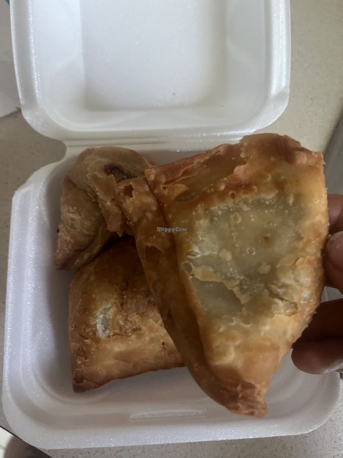 Vegetable samosas  at Tikka Express in Gainesville