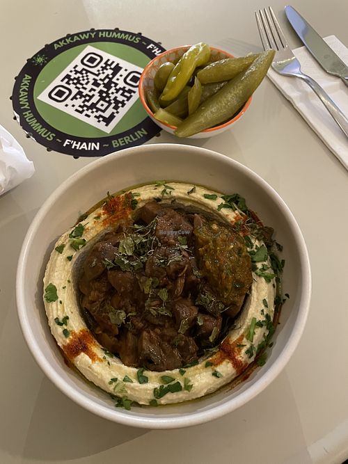 Mushroom Hummus  at Akkawy in Berlin