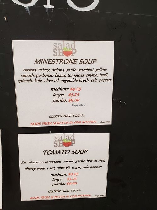 Soups. at Salad Shop in West Palm Beach