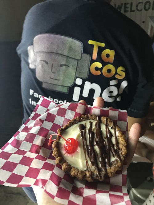 Tart from Yvitta cakes ♥️🌾 at Tacos Ne in Merida