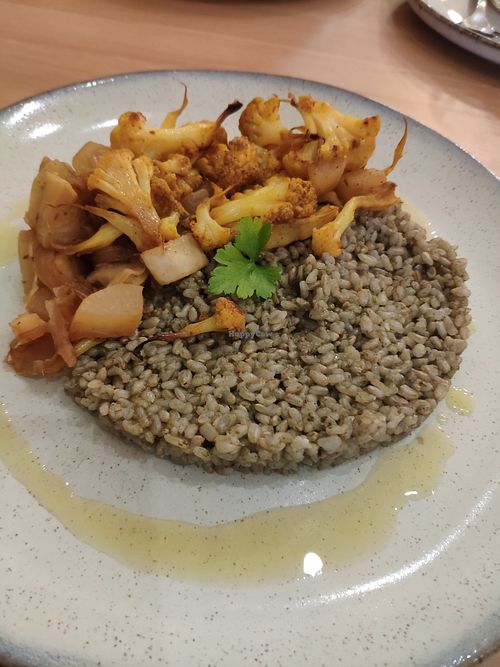 Arroz verde at Makalu Veggie in Alicante