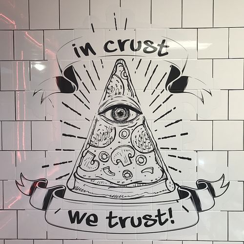 I trust their crust!! Pizza was so good!! Get some!! at Pizzeria 1081 & Bakery in Akron