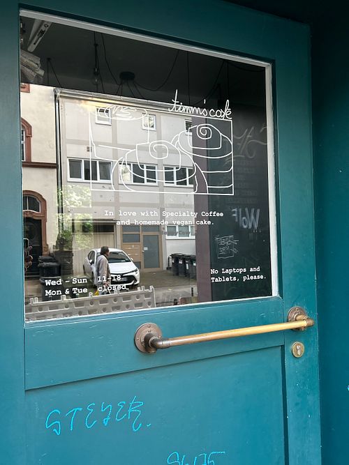   at Timm's Café in Darmstadt