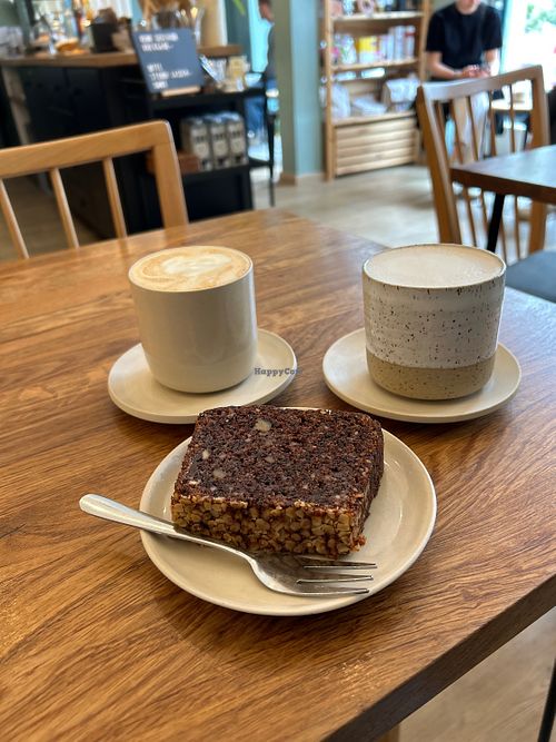 Banana bread  vegan gluten freee  at Timm's Café in Darmstadt