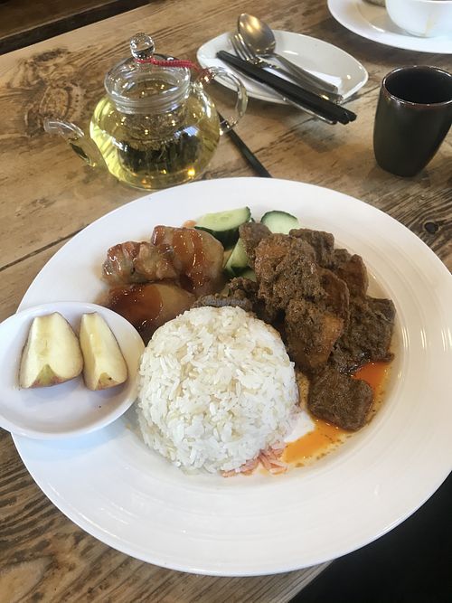 Rendang  at Water Drop Vege Cafe at Fo Guang Shan Temple in Auckland