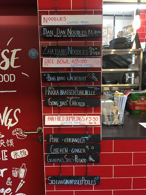 The menu at Hao Hao Chi - Kiosk in South East London