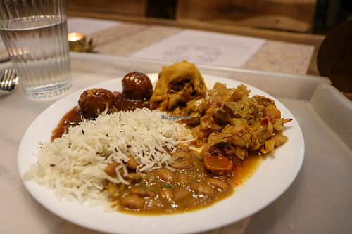 selection from the buffet at Satsanga in Sofia