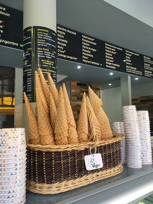 Vegan cones ! at Captain'ice in Saint-malo