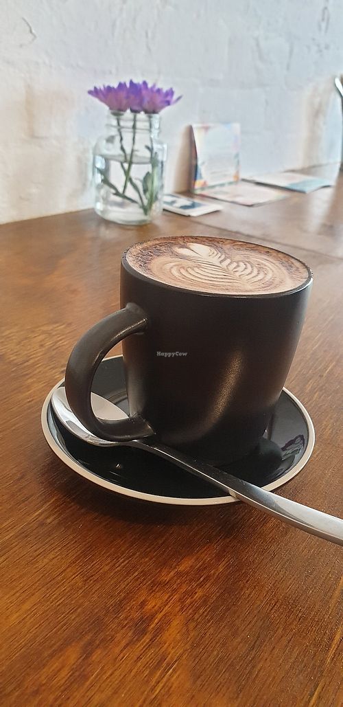 Almond milk cap at Argi in Kensington