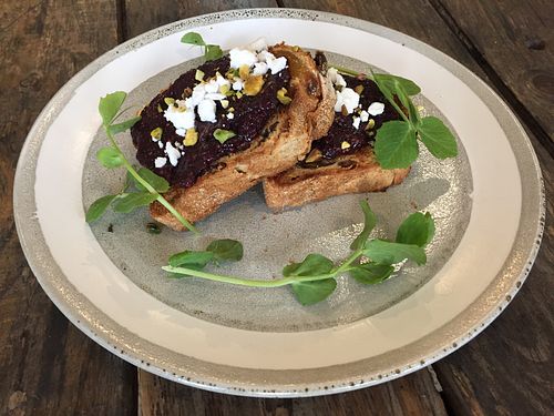 Fruit toast with jam at Argi in Kensington