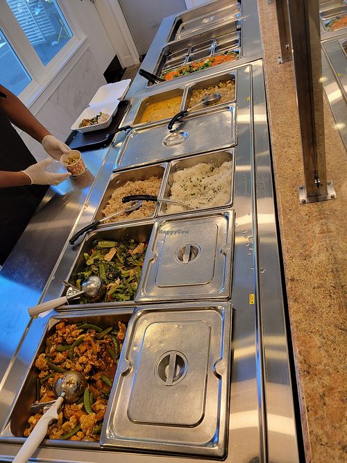 Food at Govinda's in Los Angeles