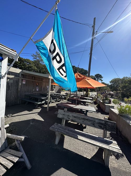 Seating- all outside  at The Blue Willow in Wellfleet