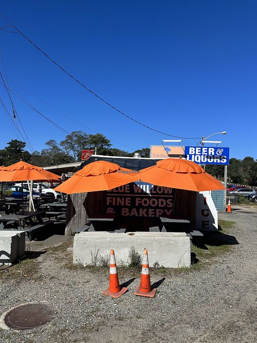Side signage  at The Blue Willow in Wellfleet