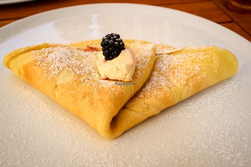 sweet tofu crepe at Leonardo in Ceske Budejovice