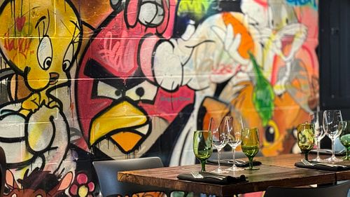 Beautiful eclectic setting at Don Vegan in Quebec