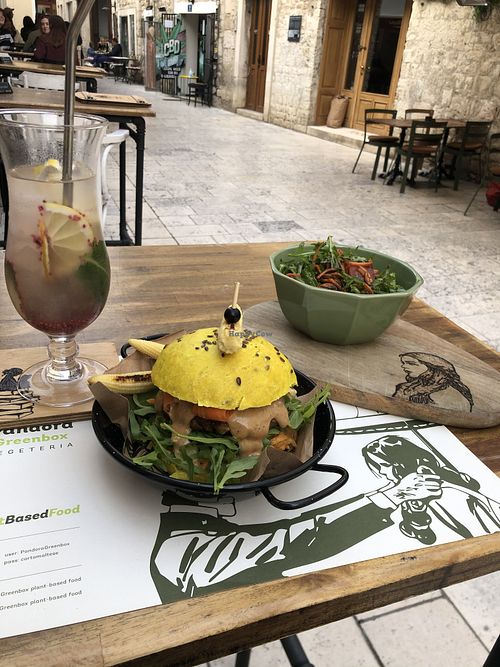 Burger  at Pandora Greenbox in Split