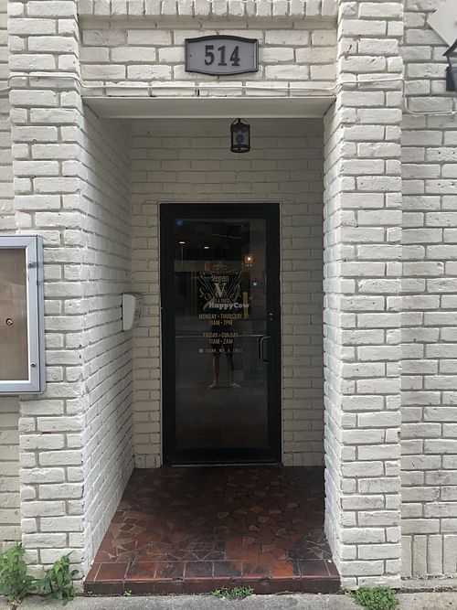 The classy entrance  at Vegan Wit A Twist in New Orleans