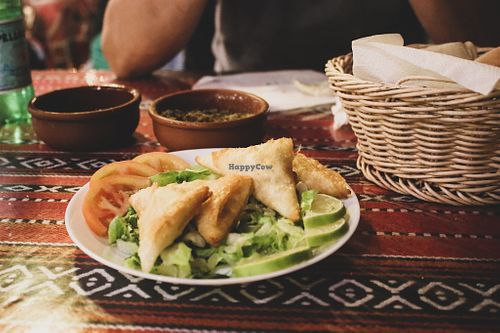 vegetable sambousek at My Mom's Recipe in Wadi Musa
