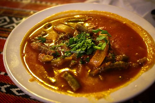 green beans with tomato sauce at My Mom's Recipe in Wadi Musa