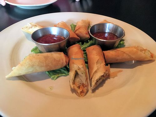 Spring roll with Thai chili sauce at Iron Horse Station in Hot Springs