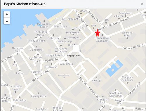 The real location at Papa's Kitchen in Pattaya