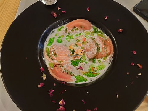 Beetroot ravioli  at Paneri in Rhodes