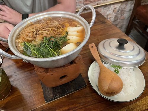 Lau Cau Sweet-sour-spicy hot pot  at Shamballa Vegetarian Restaurant & Tea House in Ho Chi Minh City