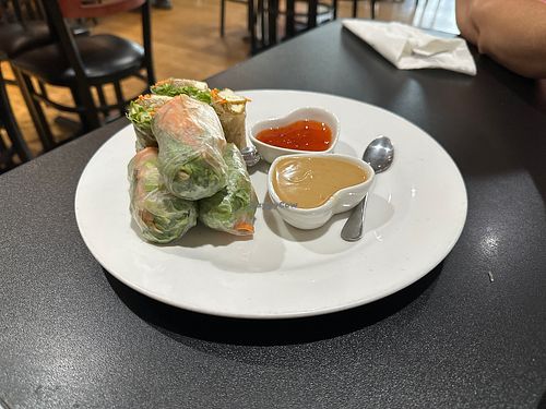 Vegan Spring Rolls  at Thai Diner in Lawrence