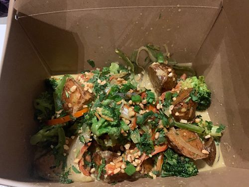 $15 worth of food (portions double this when dining in) at The Modern Vegan in San Diego