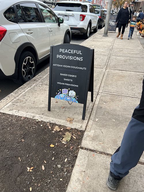 Sign outside   at Peaceful Provisions in Beacon