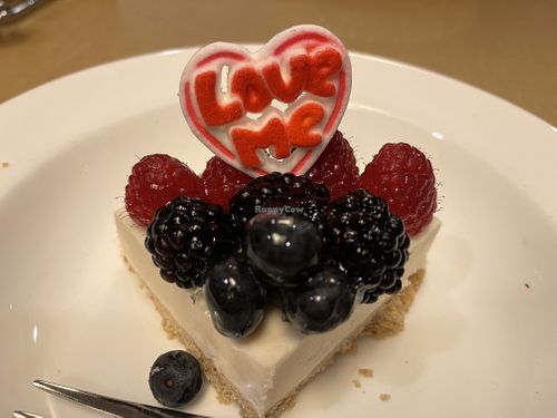 Vegan cheesecake  at B-Line Diner in Orlando