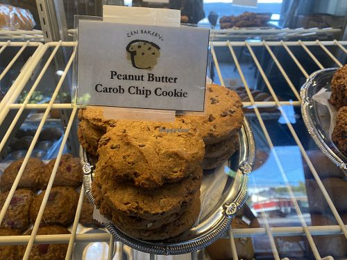 Peanut butter carob chip cookie   at Zen Bakery in Los Angeles