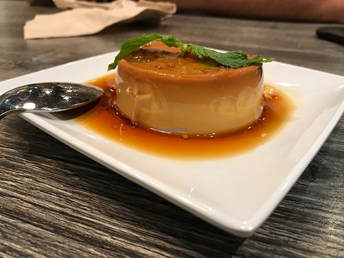 Flan at Saigon Vegan in Garden Grove