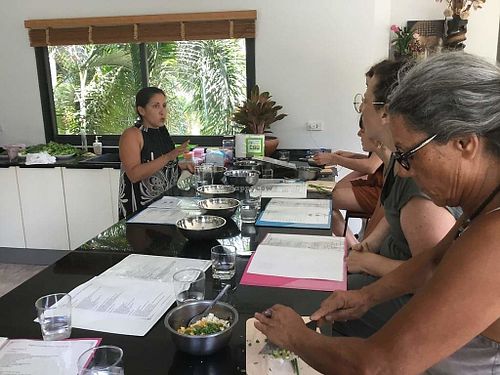 Vegan cooking workshop August 2019 at Koh Phangan Vegan Cooking School in Koh Phangan
