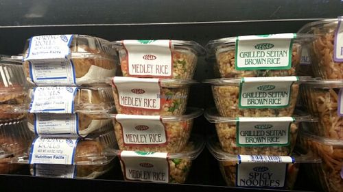 packaged vegan food at Pacific Coast Greens in Malibu