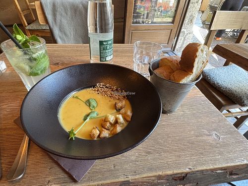 Vegetable soup  at La Cabane  in Annecy