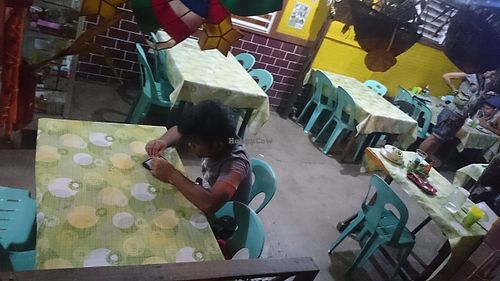 Dining area at Namaskar Vegetarian Restaurant in Puerto Princesa