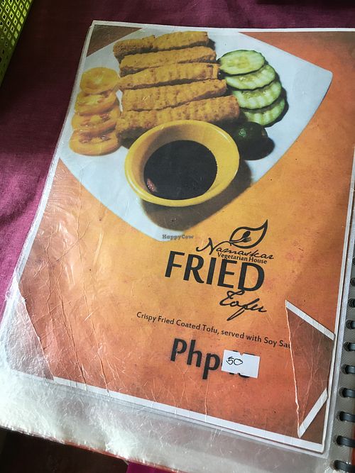 tofu!!  at Namaskar Vegetarian Restaurant in Puerto Princesa