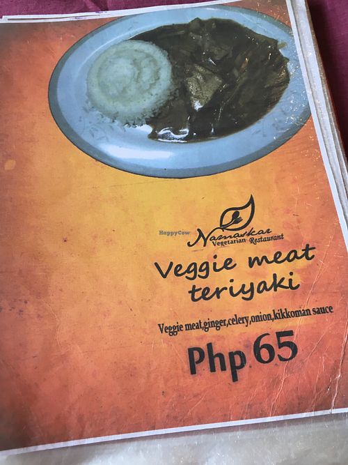 veggie dish at Namaskar Vegetarian Restaurant in Puerto Princesa