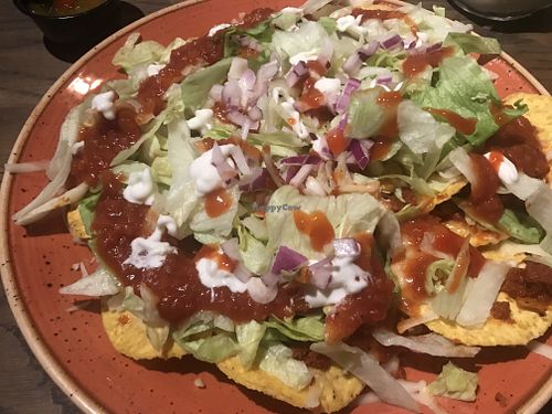 Vegan nachos at Taco Bar in Umea