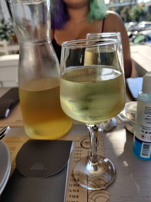 Great wine at Oniro Art Meze in Rhodes