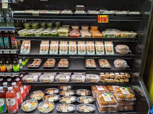 Packaged cold items - sandwiches, wraps, tofu musubi, bowls, etc at Down to Earth - Store and Deli in Honolulu