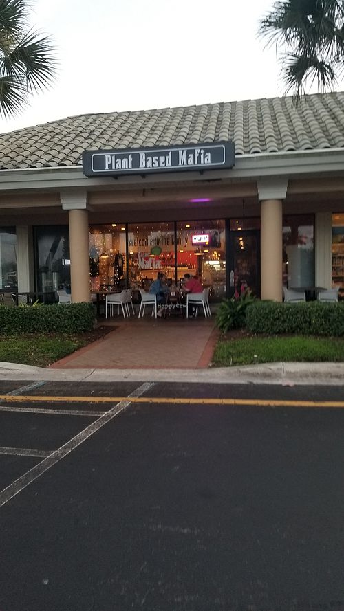 Outside at Plant Based Mafia in Palm Beach Gardens