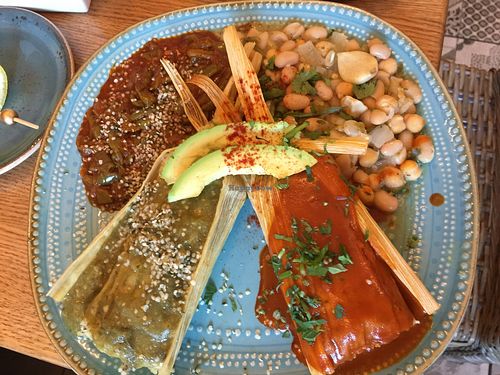 hola hemp tamales plate at Charro Vida in Tucson