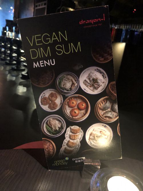 They had this board sign quite huge outside of the restaurant as well as on every table inside. at Dragon-i in Hong Kong Island