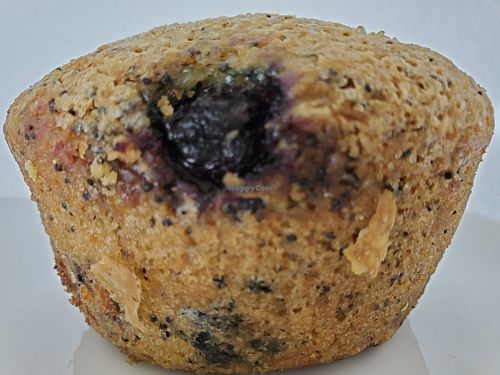 Blueberry poppy seed muffin baked outside and delivered at The Marigold Mercantile in Marina Del Rey